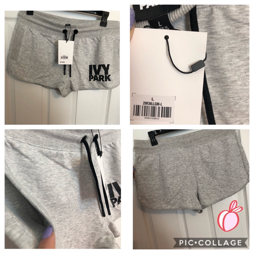IVY PARK cozy gray shorts